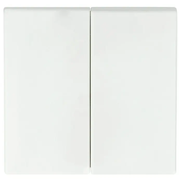 Busch-Jaeger Balance SI Serienschalterwippe 2505-914 - Alpinweiß glänzend, Glänzend, Kunststoff, Unterputzmontage - Schlichtes, weißes Doppel-Wandschalter-Set für Ihr Zuhause. Ideal für moderne Innenräume mit minimalistischem Design.