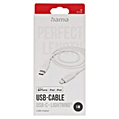 Hama USB-Kabel USB-C / Lightning (1 m, Weiß) | BAUHAUS