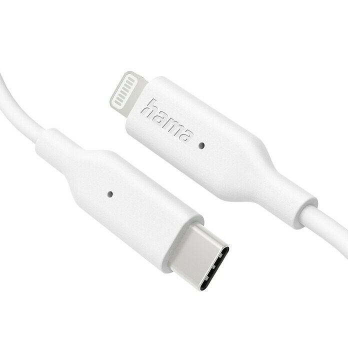 Hama USB-Kabel USB-C / Lightning (1 m, Weiß) | BAUHAUS