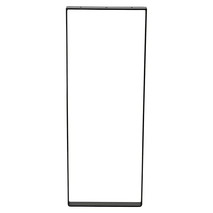 Möbelfuß Strong - L x B x H: 4 x 30 x 80 cm, Traglast: 250 kg, Stahl, Schwarz - Ein eleganter, hochformatiger Bilderrahmen in dunklem Metall. Ideal, um Fotos oder Kunstwerke stilvoll zu präsentieren und hervorzuheben.