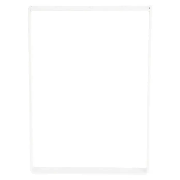 Möbelfuß Strong - L x B x H: 4 x 25 x 35 cm, Traglast: 250 kg, Stahl, Weiß - Quadratischer Rahmen mit weißer Umrandung. Ideal für Fotos, Bilder und als dekoratives Element.