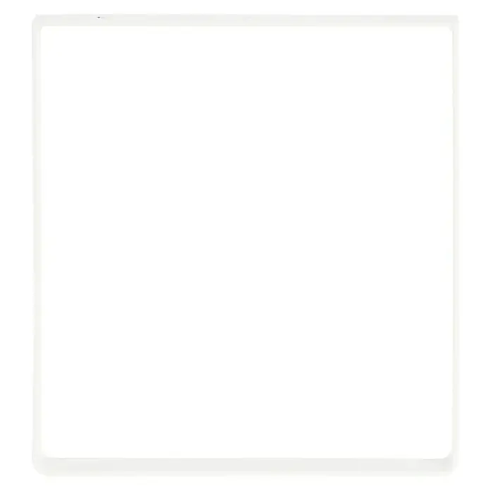 Möbelfuß Strong - L x B x H: 4 x 35 x 38,5 cm, Traglast: 250 kg, Stahl, Weiß - Ein einfaches Bild mit einem schwarzen Hintergrund, umrahmt von einem dicken, weißen Rahmen, der die gesamte Leinwand umschließt.