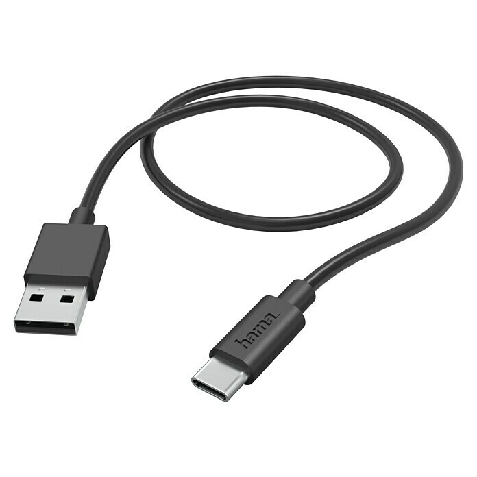 Hama Auto-Ladegerät mit USB-C-Anschluss 12 W 1,0 m Schwarz  Zigarettenanzünder