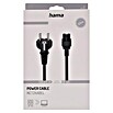 Hama Cable de alimentación trébol (Negro, Largo: 2,5 cm) | BAUHAUS