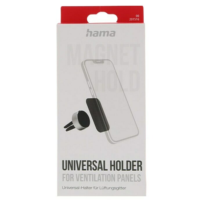 Hama Kfz-Smartphone-Halterung Magnet Alu für Lüftung (360° drehbar, Passend  für: Jedes Smartphone mit und ohne Case oder Schutzhülle)