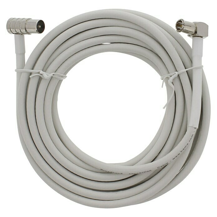 Hama Anschlusskabel Version DS28 (IEC-Stecker, Schirmungsmaß: 85 dB, Impedanz: 75 Ω, 5 m)