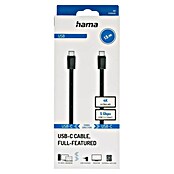 Hama Cable USB (1,5 m, Clavija USB C, Negro) | BAUHAUS