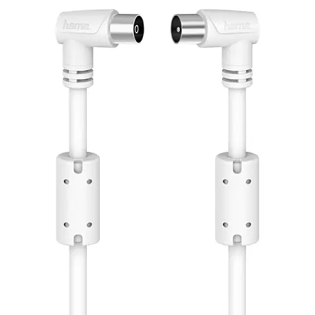 Hama  Antennen-Anschlusskabel Koax-Stecker - Koax-Kupplung, 90°