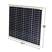 Sunset Solarmodul SM 45 (Nennleistung: 45 W, L x B x H: 63,6 x 53 x 2 cm)