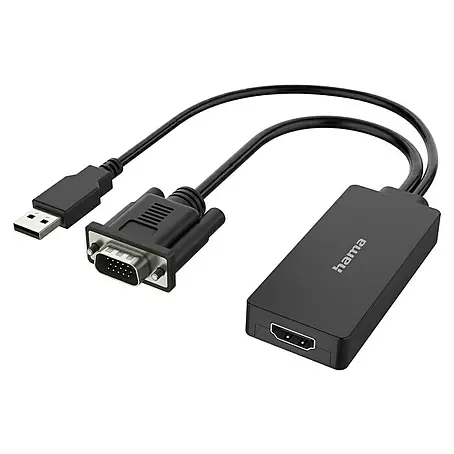 Hama  Videoadapter VGA+USB-Stecker - HDMI-Buchse