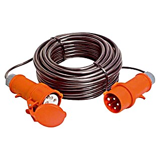 Verlängerungskabel (25 m, Rot/Schwarz)