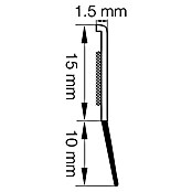 Primo Abdeckleiste mit Dichtlippe (Weiß, 1,4 m x 1,5 mm x 25 mm) | BAUHAUS