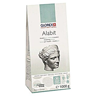 Glorex Modelliergips Alabit (1 kg, Weiß)