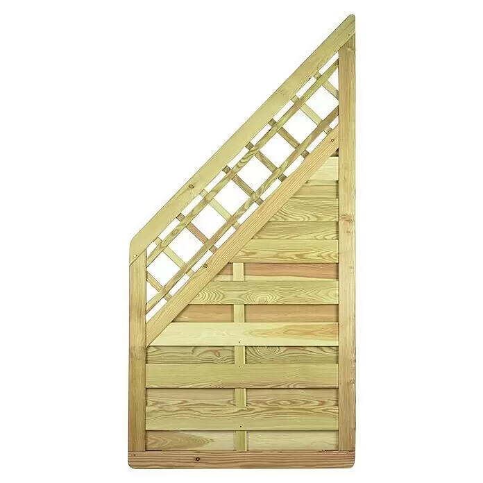 T & J Sichtschutzelement Baikal - 90 x 180 cm, Natur, Holz - Vorderansicht