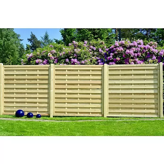 T & J Sichtschutzelement Baikal - B x H: 180 x 90 cm, Holz, Natur - Stimmungsaufnahme