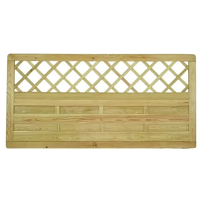 T & J Sichtschutzelement Baikal - B x H: 180 x 90 cm, Holz, Natur - Vorderansicht