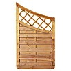T & J Sichtschutzelement Avantgarde Abschluß Unterbogen (90 x 160/120 cm, Holz, Kesseldruckimprägniert Grün, Mit Doppelbogen) | BAUHAUS