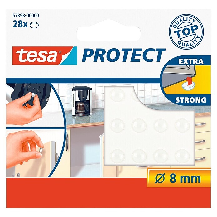 Tesa Zaustavnik protiv klizanja i buke  (Promjer: 8 mm, Prozirno) | BAUHAUS