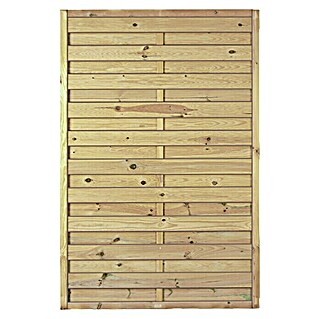 T & J Sichtschutzelement Maxi Massiv (Maße B x H: 120 x 180 cm, Holz, Braun)