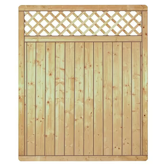 T & J Sichtschutzelement Classic - 150 x 180 cm, Holz - Vorderansicht