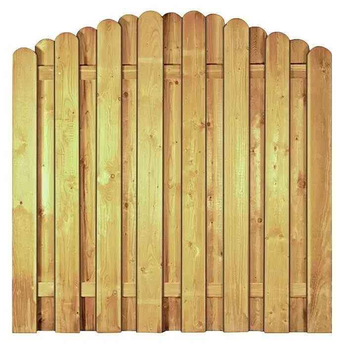 T & J Sichtschutzelement Daan - B x H: 180 x 180 cm, Holz, Kesseldruckimprägniert Grün - Vorderansicht