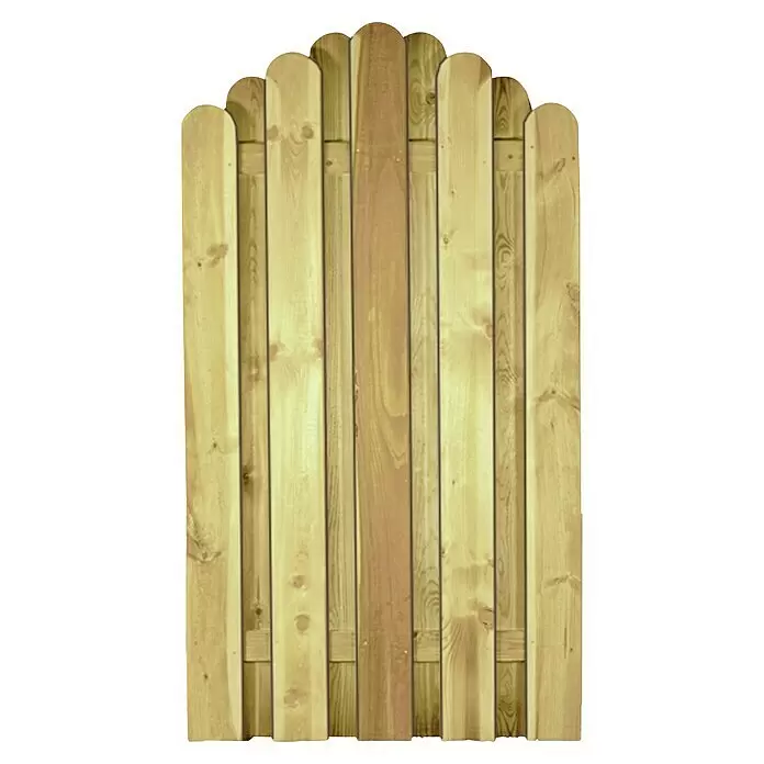 T & J Sichtschutzelement Daan - B x H: 100 x 180 cm, Holz, Kesseldruckimprägniert Grün - Vorderansicht