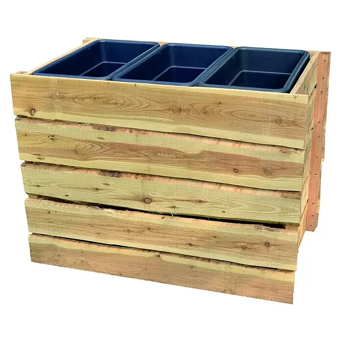 T & J Hochbeet Herlev108 x 64 x 80 cm, Holz, Beige