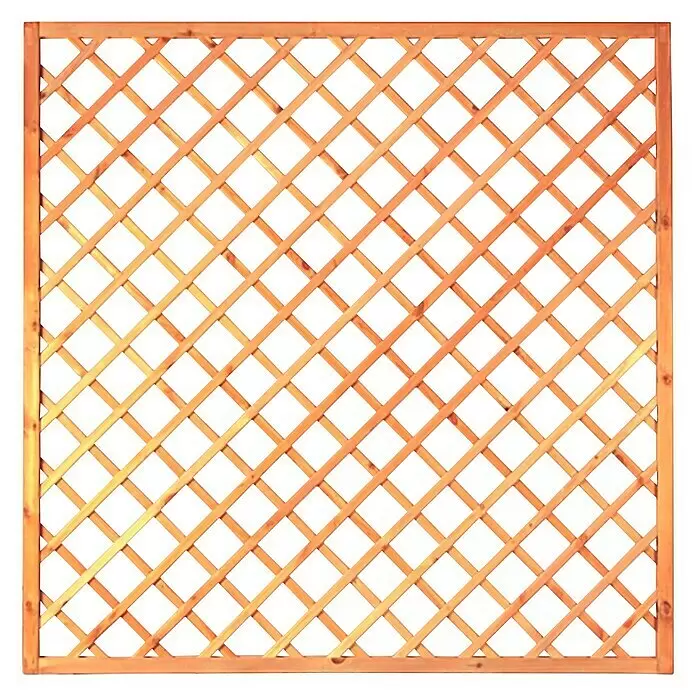 T & J Sichtschutzelement II - 180 x 180 cm, Kesseldruckimprägniert Grün, Holz - Vorderansicht