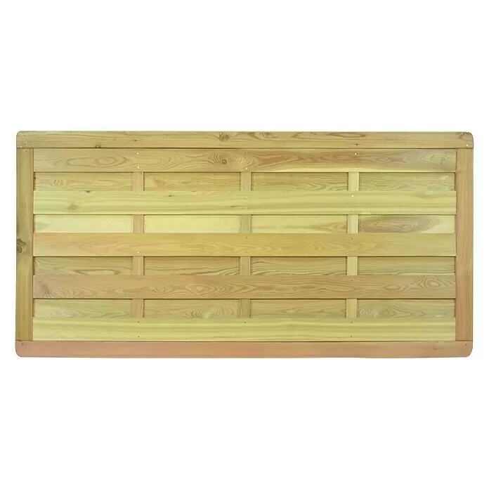 T & J Sichtschutzelement Baikal - 180 x 90 cm, Holz, Natur - Vorderansicht