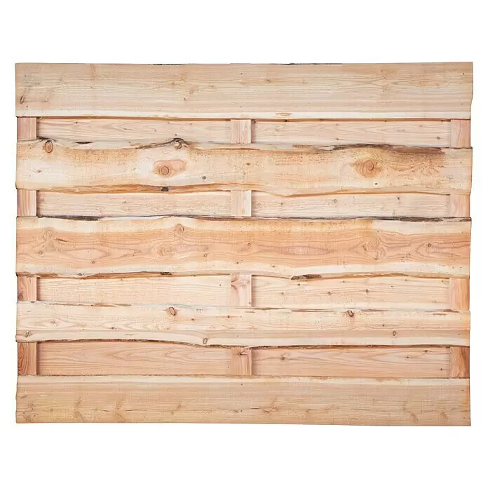 T & J Sichtschutzelement Lolland - B x H: 180 x 150 cm, Holz, Natur - Vorderansicht