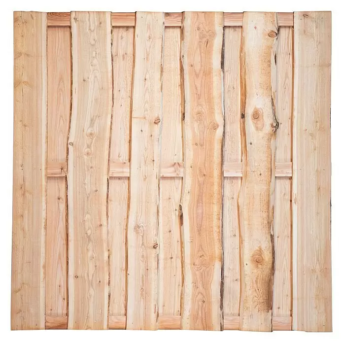 T & J Sichtschutzelement Lolland - B x H: 180 x 180 cm, Holz, Natur - Vorderansicht