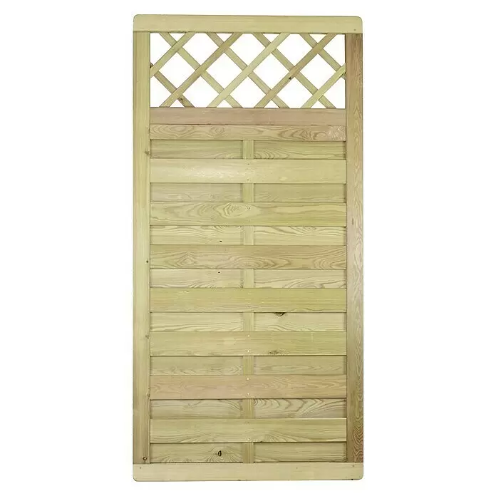 T & J Sichtschutzelement Baikal - B x H: 90 x 180 cm, Holz, Natur - Vorderansicht
