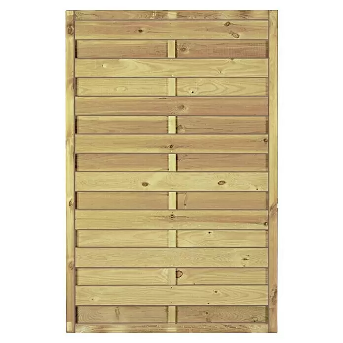 T & J Sichtschutzelement Maxi Massiv - 100 x 150 cm, Holz, KDI Grün - Vorderansicht