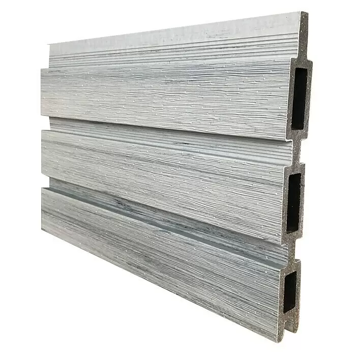 T & J Sichtschutzelement Waren - 179 x 180 cm, Smoke White - Diagonale Ansicht
