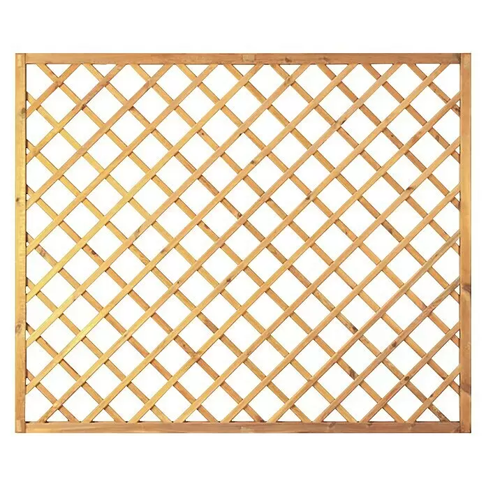T & J Sichtschutzelement - 180 x 150 cm, Kesseldruckimprägniert Grün, Holz - Vorderansicht