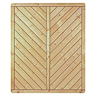 T & J Sichtschutzelement Classic Diagonal (B x H: 150 x 180 cm, Holz, Gerade)