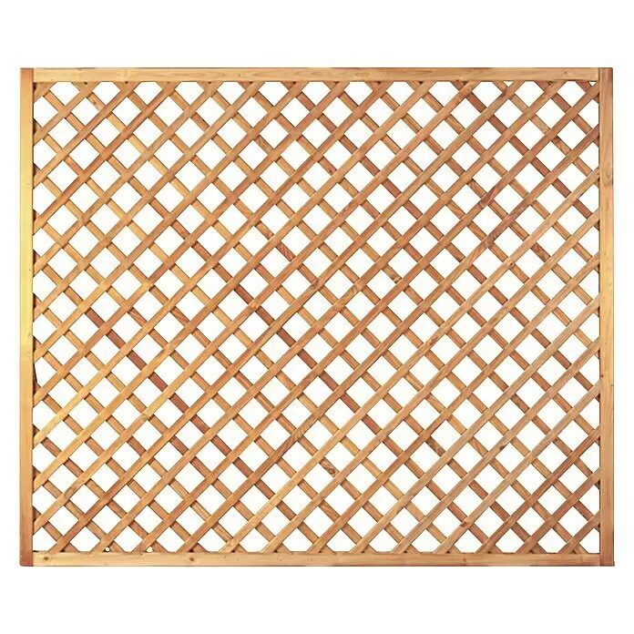 T & J Sichtschutzelement Gitter - 180 x 150 cm, Kesseldruckimprägniert Grün, Holz - Vorderansicht