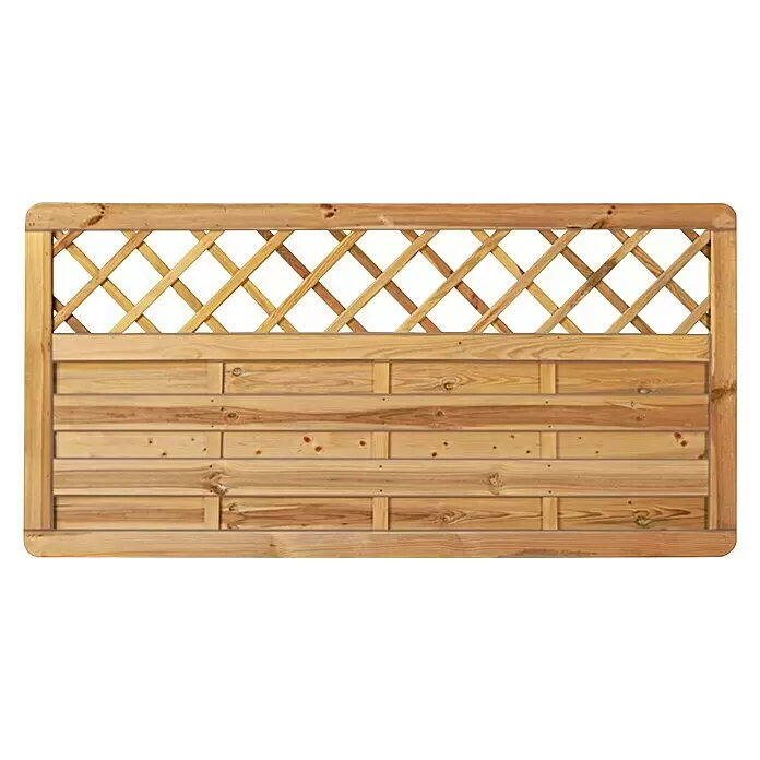 T & J Sichtschutzelement Avantgarde - 90 x 95/180 cm, Holz, Kesseldruckimprägniert - Vorderansicht
