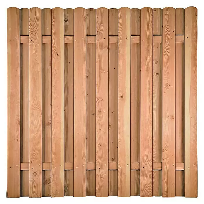 T & J Sichtschutzelement Baseno - B x H: 180 x 180 cm, Holz, Kesseldruckimprägniert Grün, Gerade - Vorderansicht