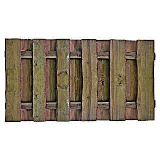 T & J Sichtschutzelement Seeland (B x H: 180 x 90 cm, Holz, Kesseldruckimprägniert braun)