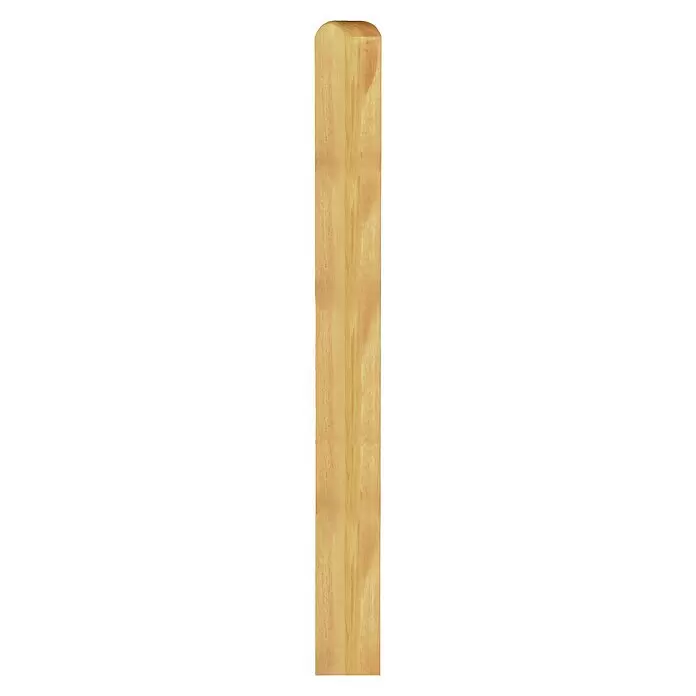 T & J Zaunpfosten - Höhe: 165 cm, Kesseldruckimprägniert grün, Holz - Diagonale Ansicht