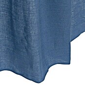 Cortina con ollaos Yute (140 x 260 cm, Yute tintura, Azul)