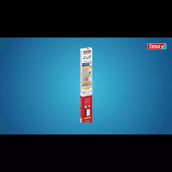 Tesa Insect Stop Insektenschutztür ALU Comfort XL - B x H: 1,2 x 2,4 m, Weiß - Montage