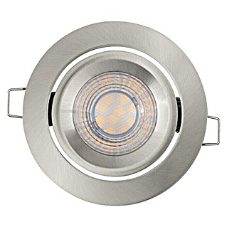 Ledvance LED-Einbauleuchten-Set Simple Dim (5 W, Nickel, 3 Stk., Warmweiß)