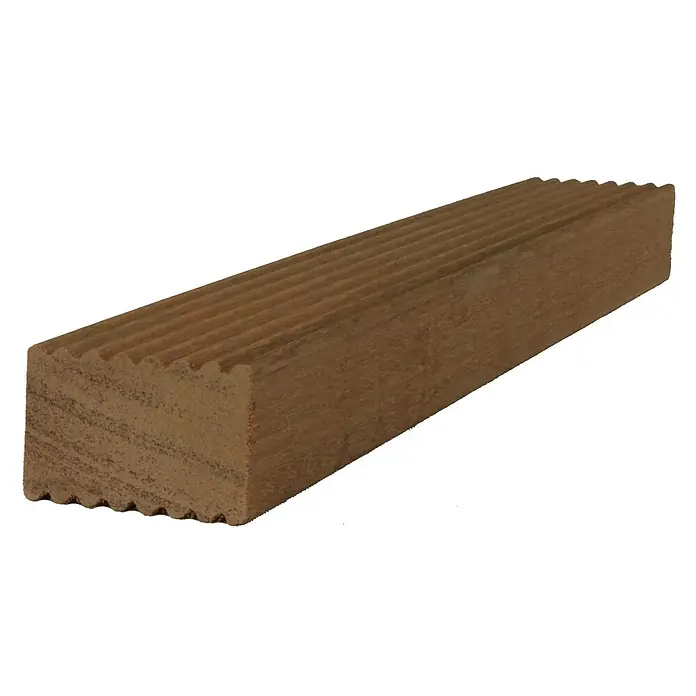 Unterkonstruktion Premium/Select - 300 x 7 x 4,5 cm, Bangkirai - Braunes Terrassendielenholz mit Rillen für den Außenbereich, ideal für Terrassenbau und Gartengestaltung. Witterungsbeständig und langlebig.