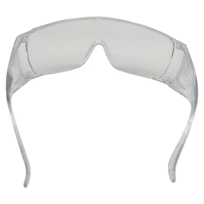 BAUHAUS Gafas de seguridad Basic - Transparente, Marco ventilado - Gafas de seguridad transparentes con protecciones laterales que brindan una protección confiable contra salpicaduras y polvo.