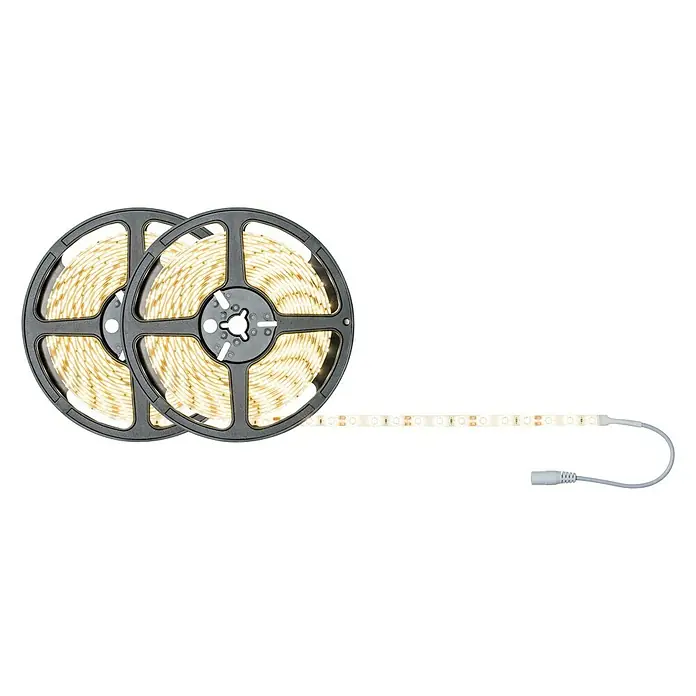 Paulmann LED-Band SimpLED - Länge: 10 m, Lichtfarbe: Warmweiß, 22 W, 1.920 lm - Zwei Rollen LED-Streifen mit warmweißen LEDs und Anschlusskabel für stimmungsvolle Beleuchtung.