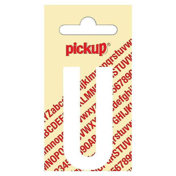 Pickup Aufkleber (Motiv: U, Weiß, Höhe: 60 mm)