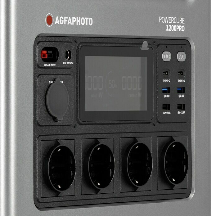 Agfaphoto Powerstation PPS 1200 PRO (1.127 Wh, Nennleistung: 1.000 W, Max.  Leistung: 2.000 W)