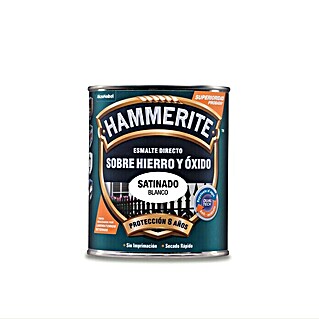 Hammerite Esmalte para metal Hierro y óxido (Blanco, 750 ml, Satinado)